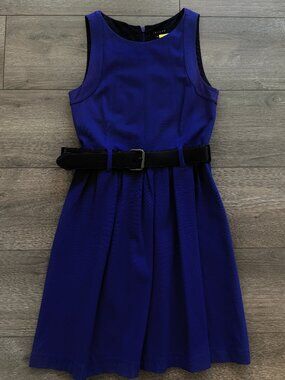 Theory Ardi Belted A-Line Dress Size 4